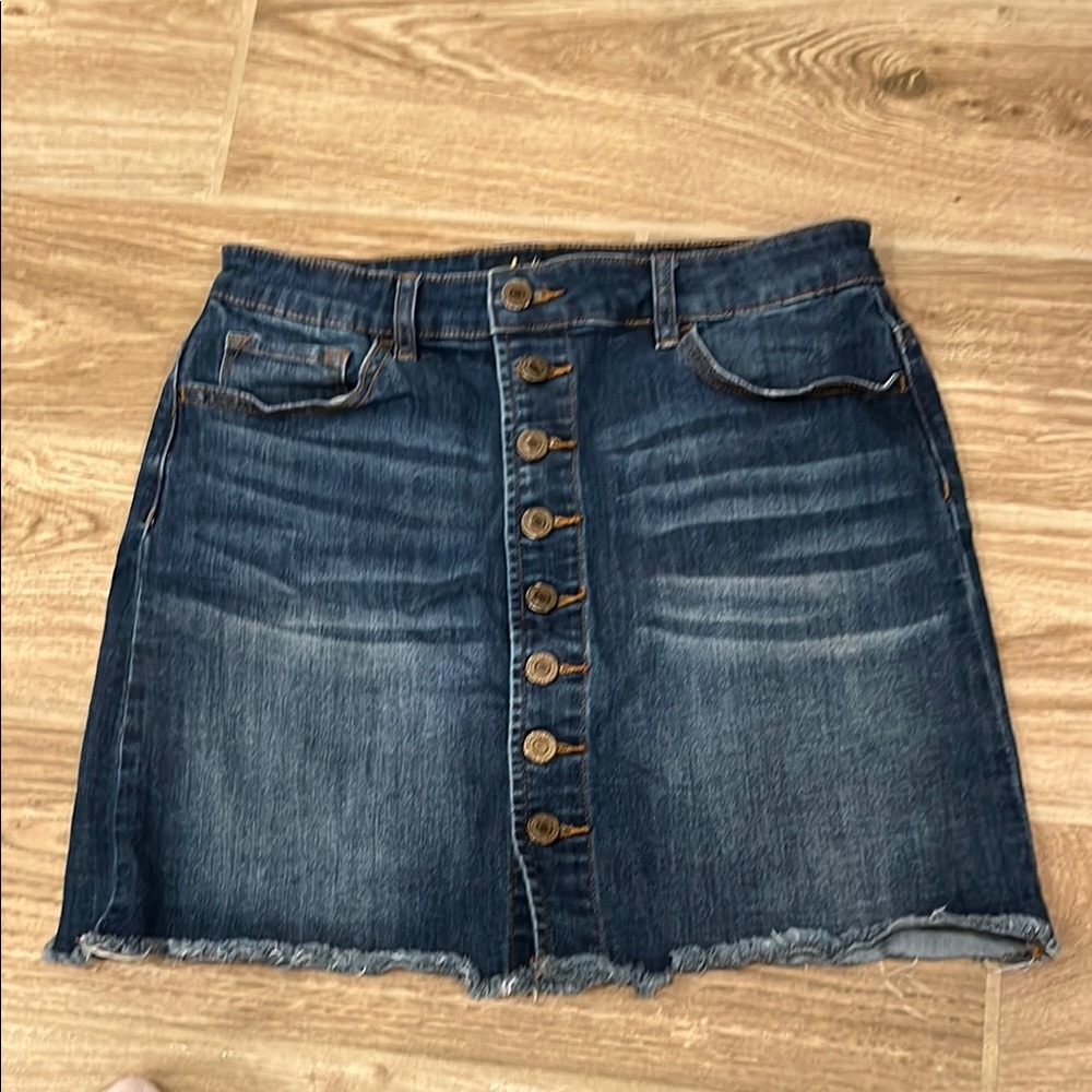 Indigo Rein Blue Mini A-line Skirt for Casual Style